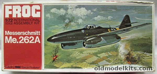 Frog 1/72 Messerschmitt Me-262A - 1st Staffel/1 Grouppe/KG51 or 3rd Staffel/JG7 1945 - Red Series, F248 plastic model kit